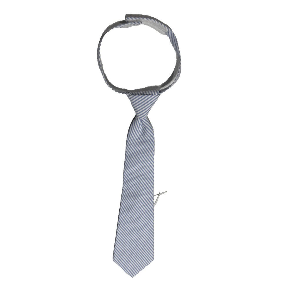 JANIE AND JACK Boys Striped Tie 2-5 Years Blue White Preppy Special Occasion